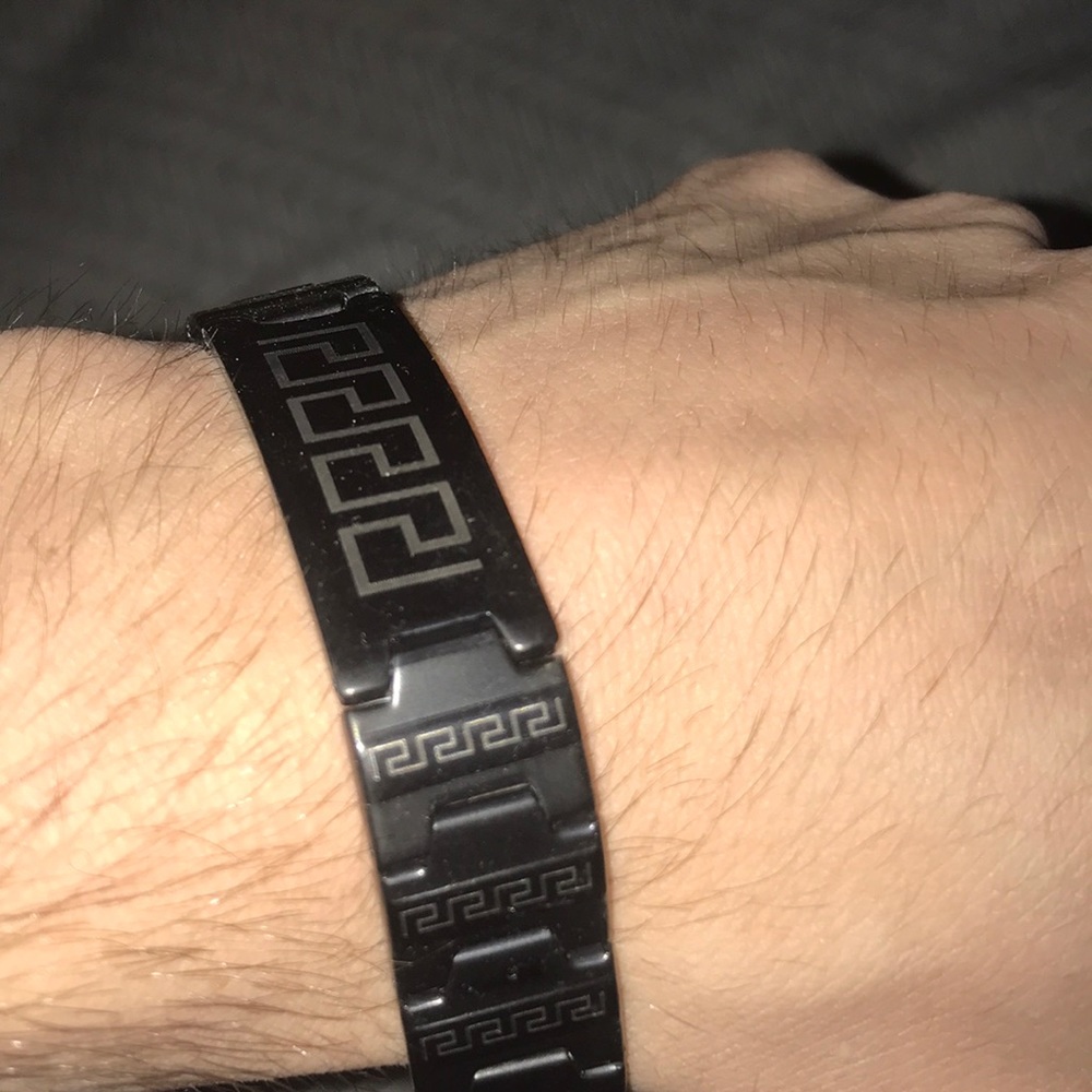 Black men’s bracelet 8”
